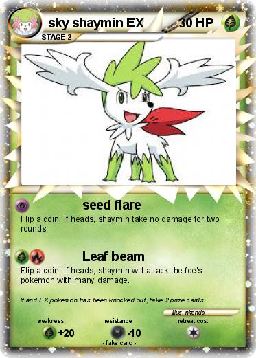 Pokemon sky shaymin EX