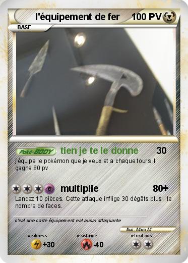 Pokemon l'équipement de fer