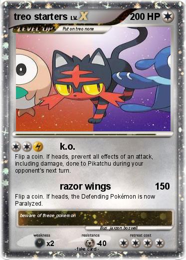 Pokemon treo starters