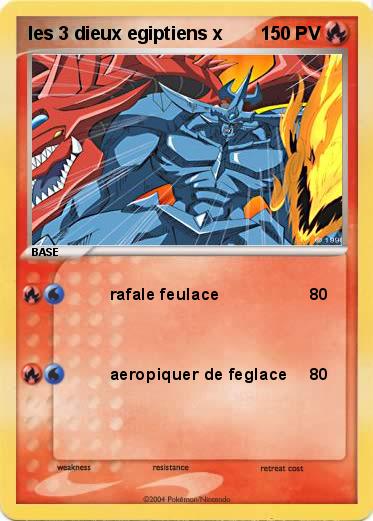 Pokemon les 3 dieux egiptiens x