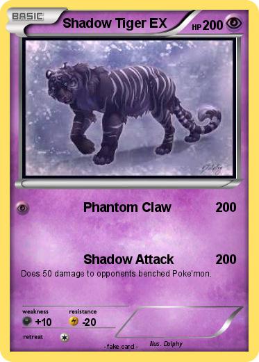 Pokemon Shadow Tiger EX