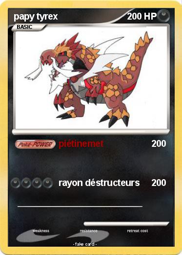 Pokemon papy tyrex