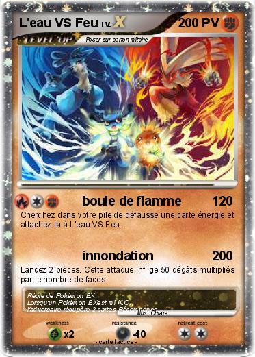 Pokemon L'eau VS Feu