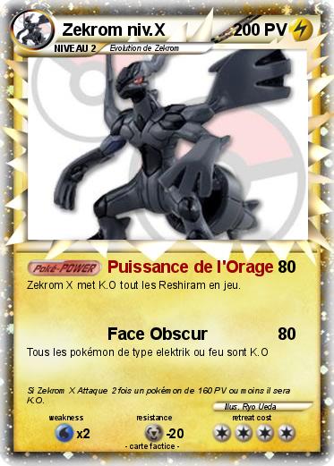 Pokemon Zekrom niv.X