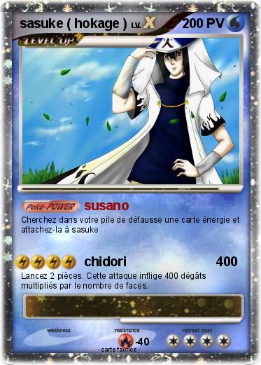 Pokemon sasuke ( hokage )