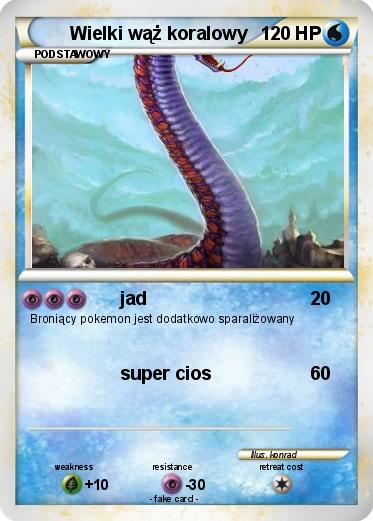 Pokemon Wielki wąż koralowy