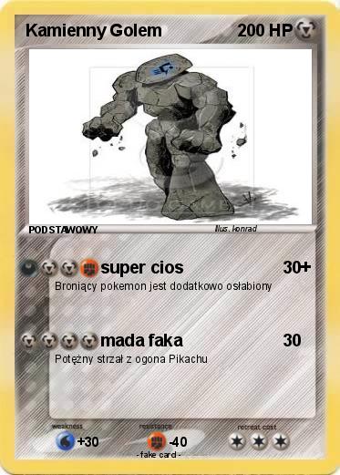 Pokemon Kamienny Golem