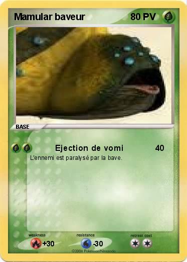 Pokemon Mamular baveur