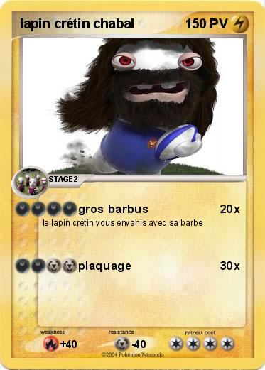 Pokemon lapin crétin chabal