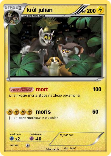 Pokemon król julian