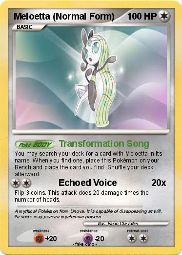 Pokemon Meloetta (Normal Form)