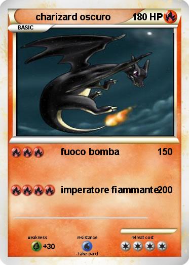 Pokemon charizard oscuro