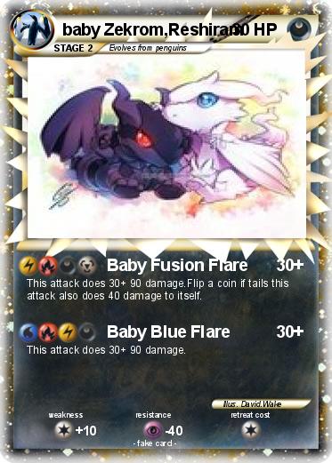 Pokemon baby Zekrom,Reshiram