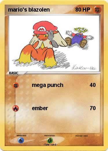 Pokemon mario's blazolen