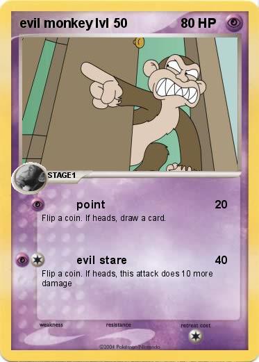 Pokemon evil monkey lvl 50