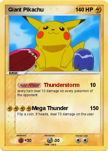 Pokemon Giant Pikachu