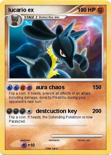 Pokemon lucario ex