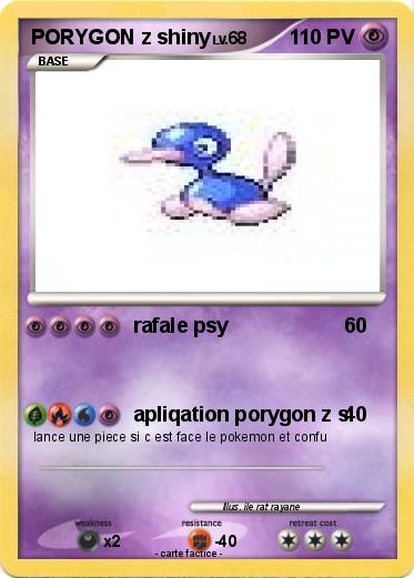 Pokemon PORYGON z shiny