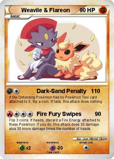 Pokemon Weavile & Flareon