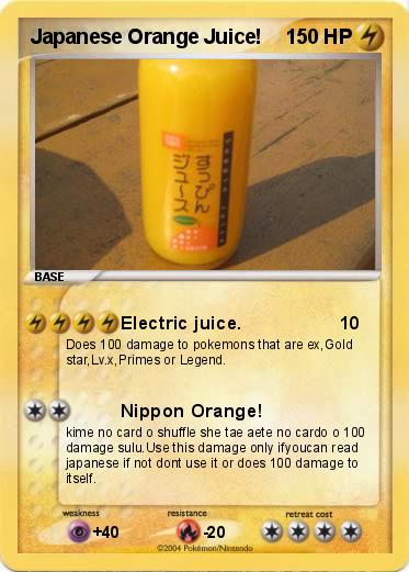 Pokemon Japanese Orange Juice!