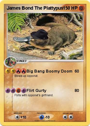 Pokemon James Bond The Plattypus