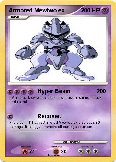 Pokemon Armored Mewtwo ex