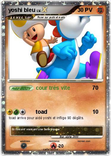 Pokemon yoshi bleu
