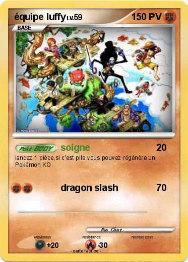 Pokemon équipe luffy