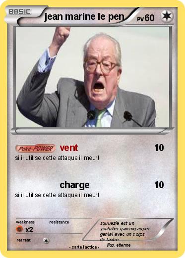 Pokemon jean marine le pen