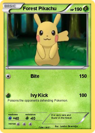 Pokemon Forest Pikachu