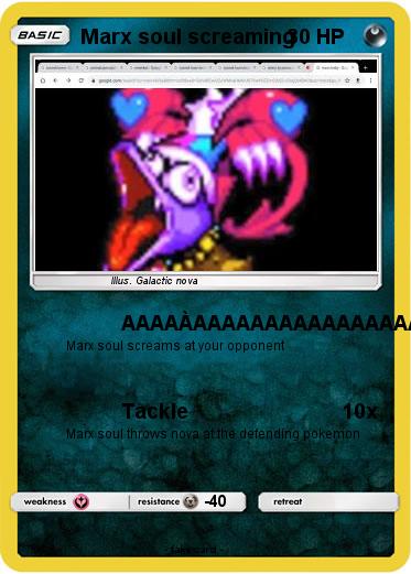 Pokemon Marx soul screaming