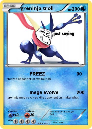 Pokemon greninja troll