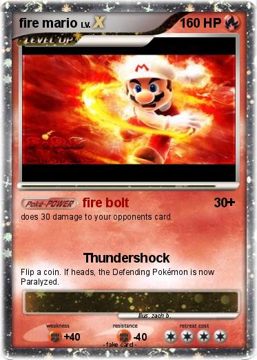 Pokemon fire mario