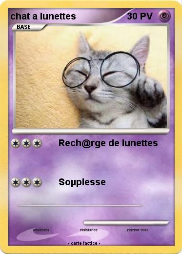 Pokemon chat a lunettes