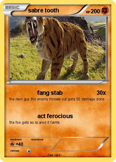 Pokemon sabre tooth