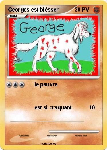 Pokemon Georges est blèsser
