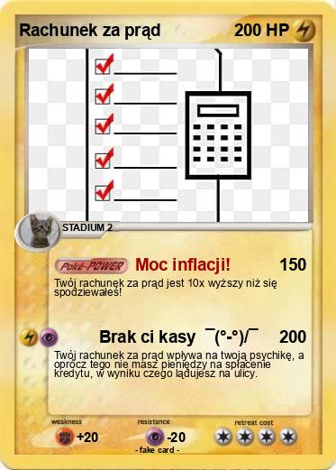 Pokemon Rachunek za prąd