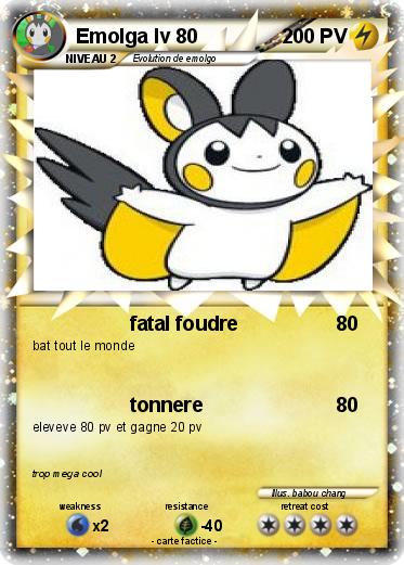 Pokemon Emolga lv 80