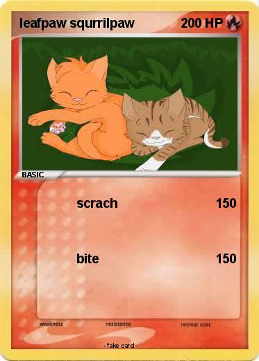 Pokemon leafpaw squrrilpaw