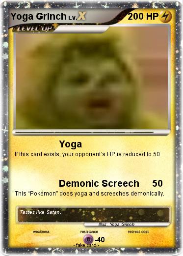 Pokemon Yoga Grinch
