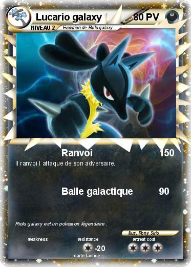Pokemon Lucario galaxy