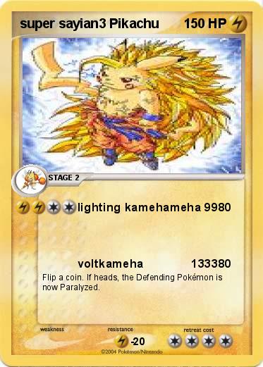 Pokemon super sayian3 Pikachu