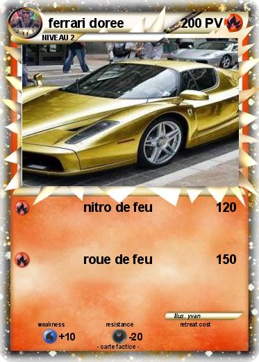 Pokemon ferrari doree