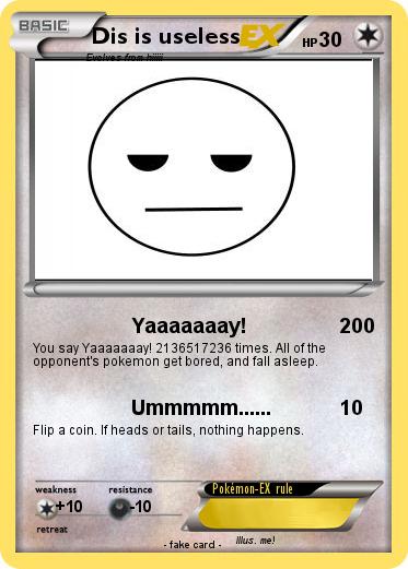 Pokemon Dis is useless