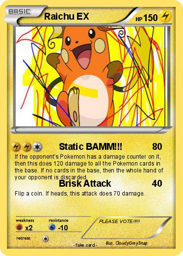 Pokemon Raichu EX