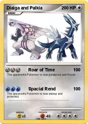 Pokemon Dialga and Palkia