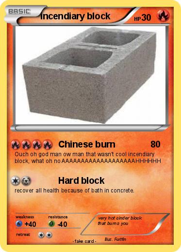 Pokemon incendiary block