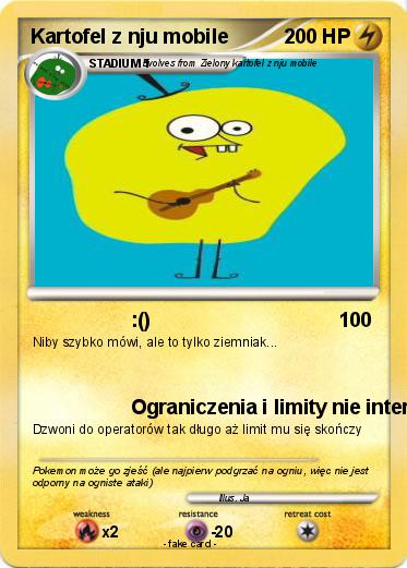 Pokemon Kartofel z nju mobile