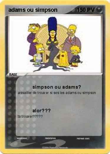 Pokemon adams ou simpson