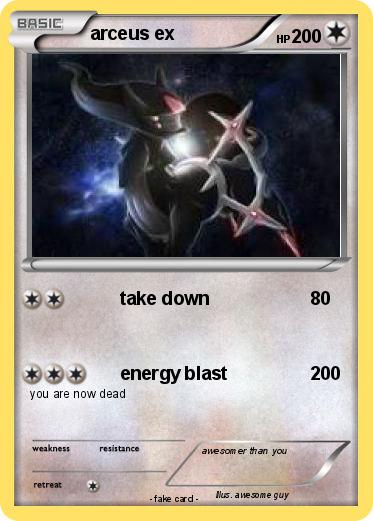 Pokemon arceus ex